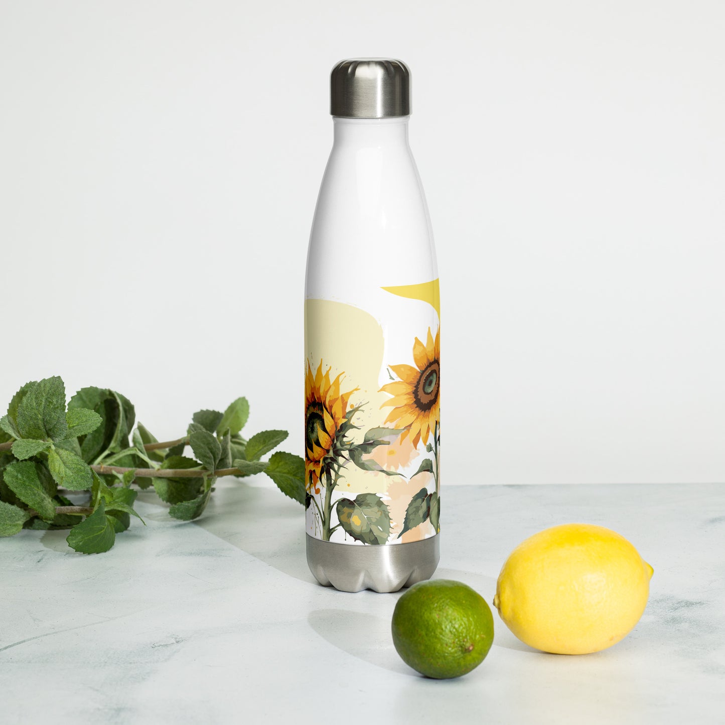 Sunflower Stainless Steel Bottle