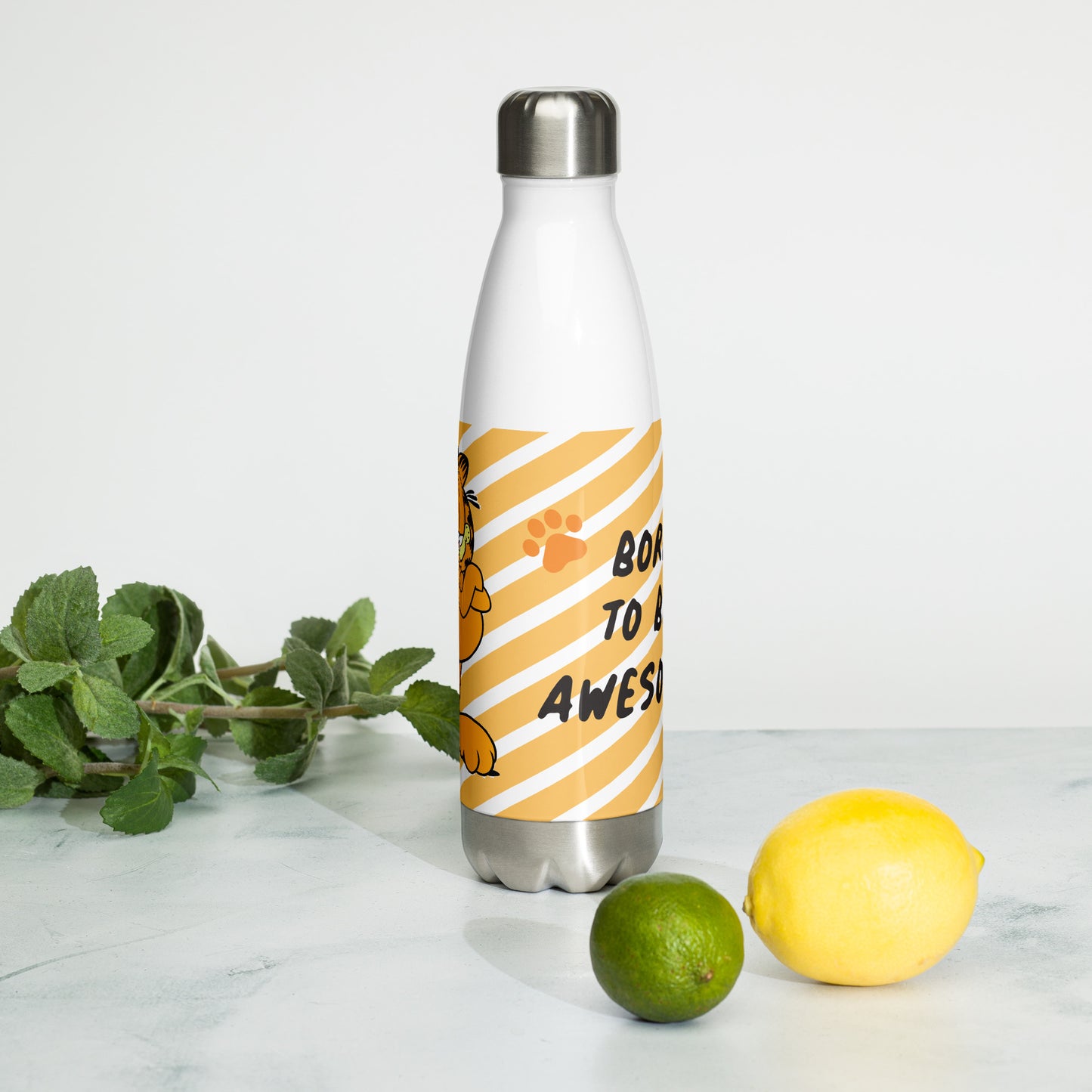 Born to Be Awesome Stainless Steel Bottle