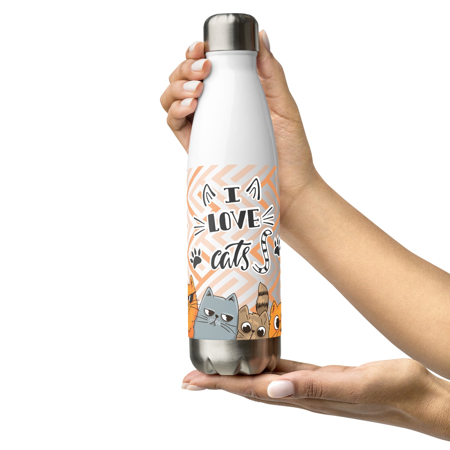 I love Cats Stainless Steel Bottle