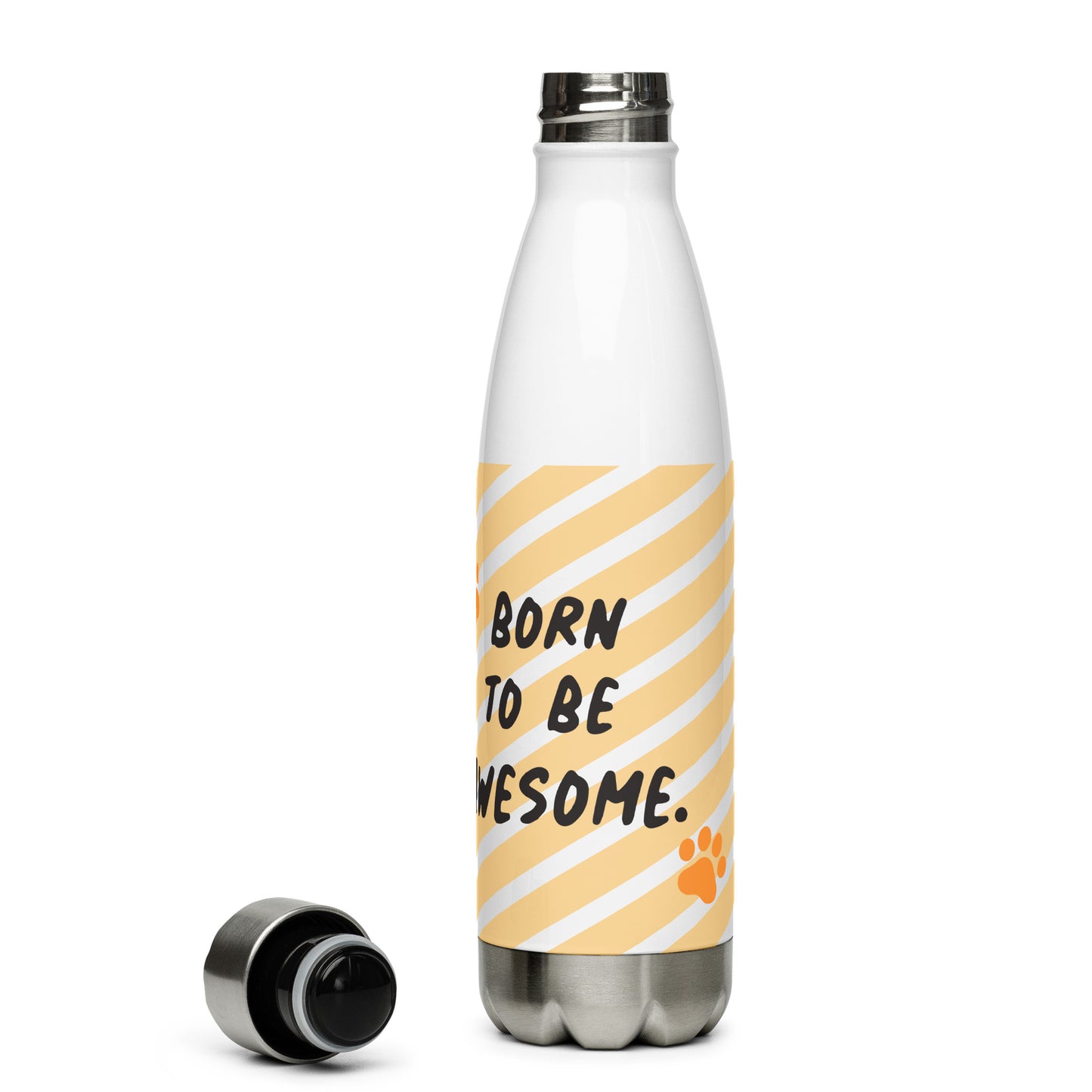 Born to Be Awesome Stainless Steel Bottle