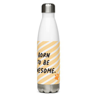 Born to Be Awesome Stainless Steel Bottle