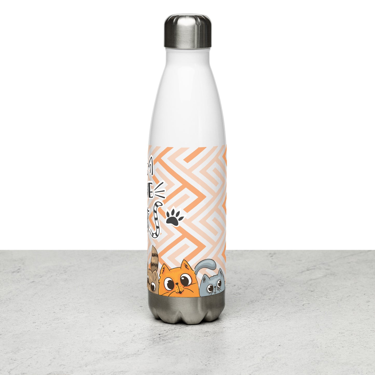 I love Cats Stainless Steel Bottle