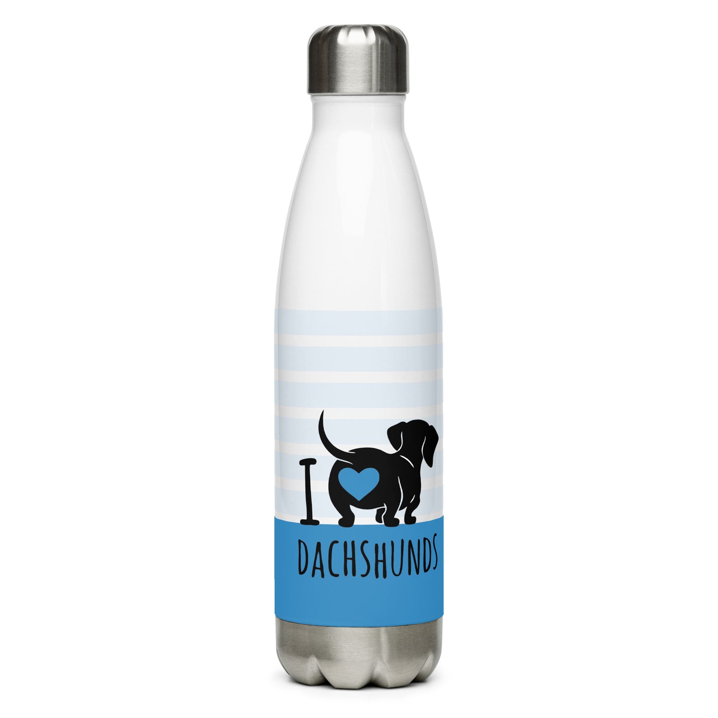 stainless steel water bottle white 17oz back