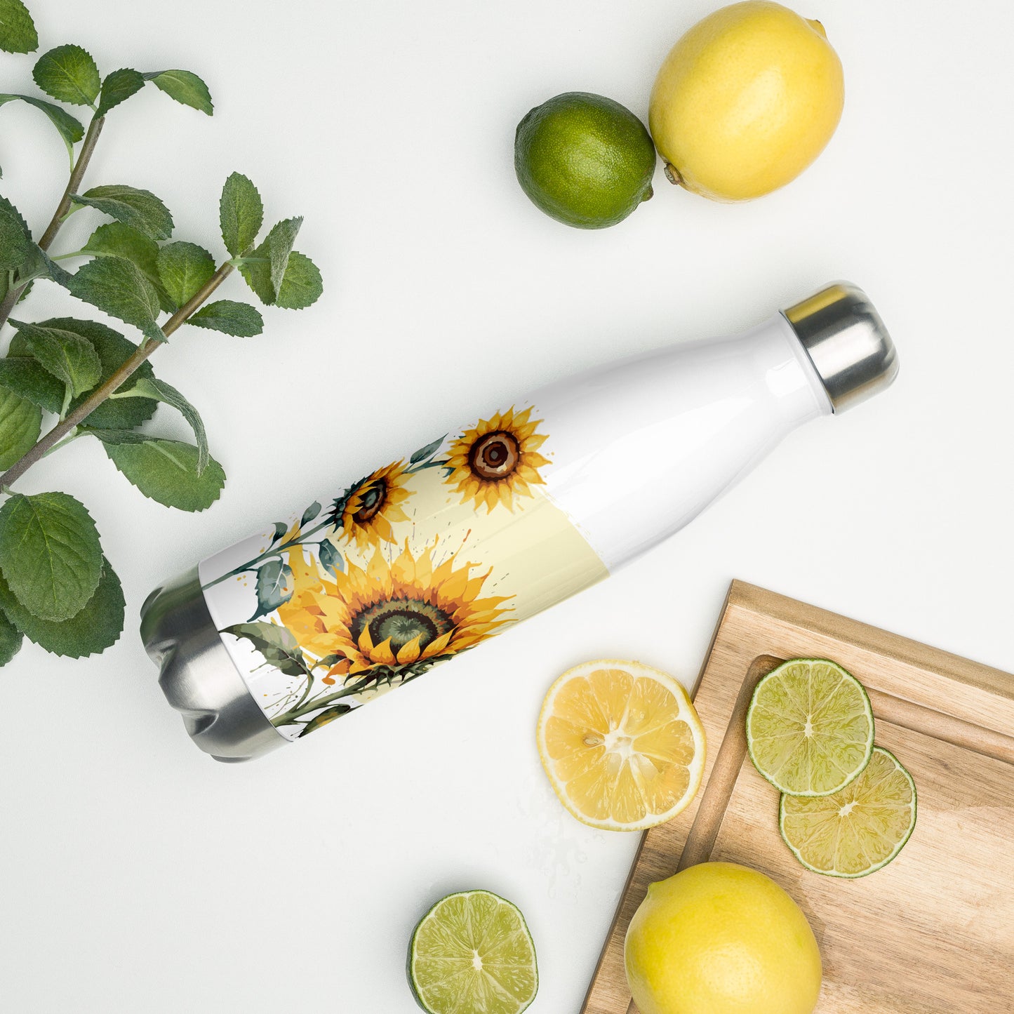 Sunflower Stainless Steel Bottle