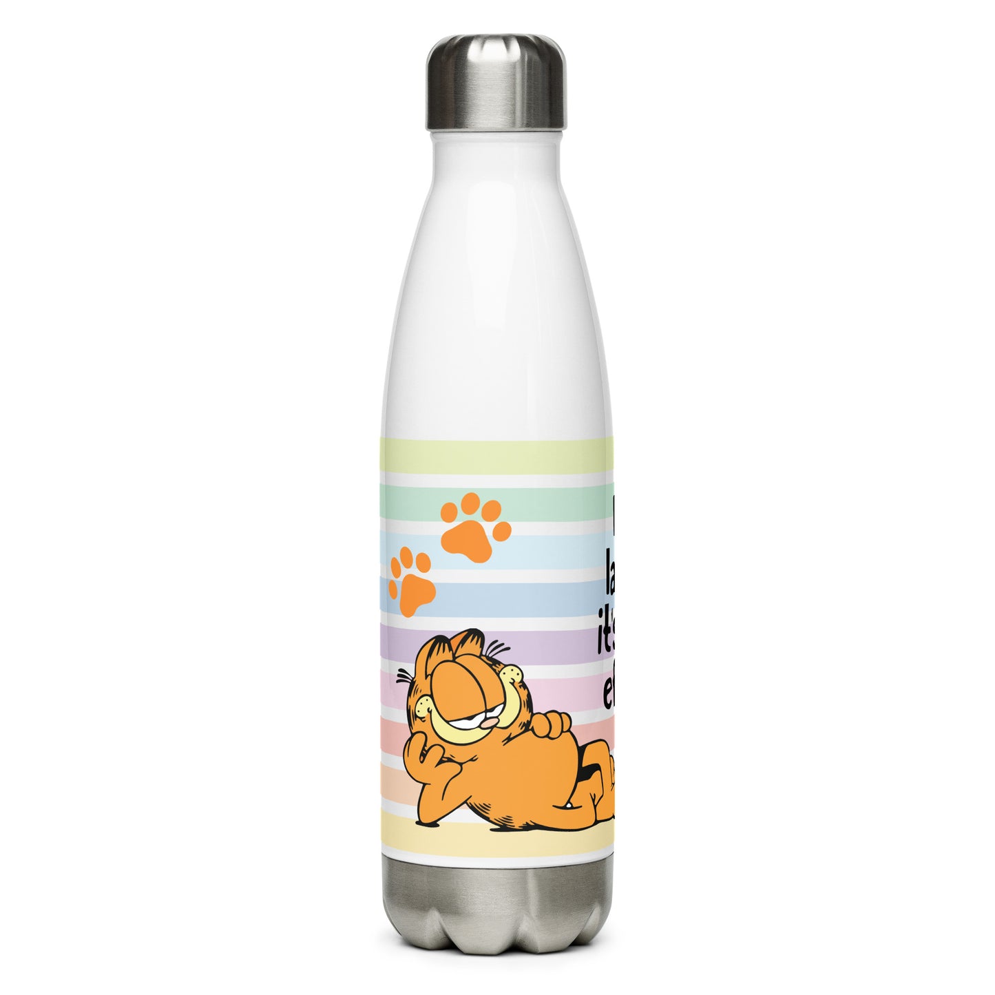 stainless steel water bottle white 17oz