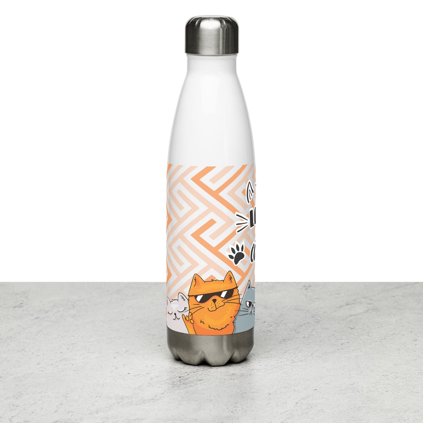 I love Cats Stainless Steel Bottle