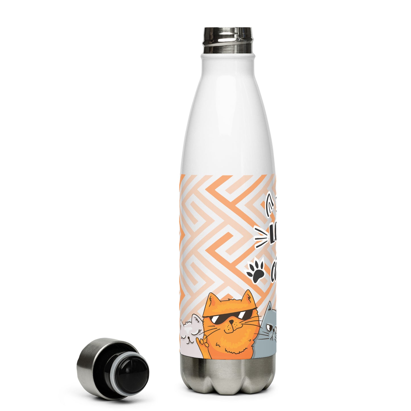 I love Cats Stainless Steel Bottle