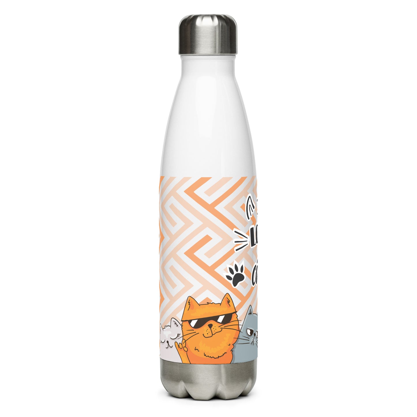 I love Cats Stainless Steel Bottle