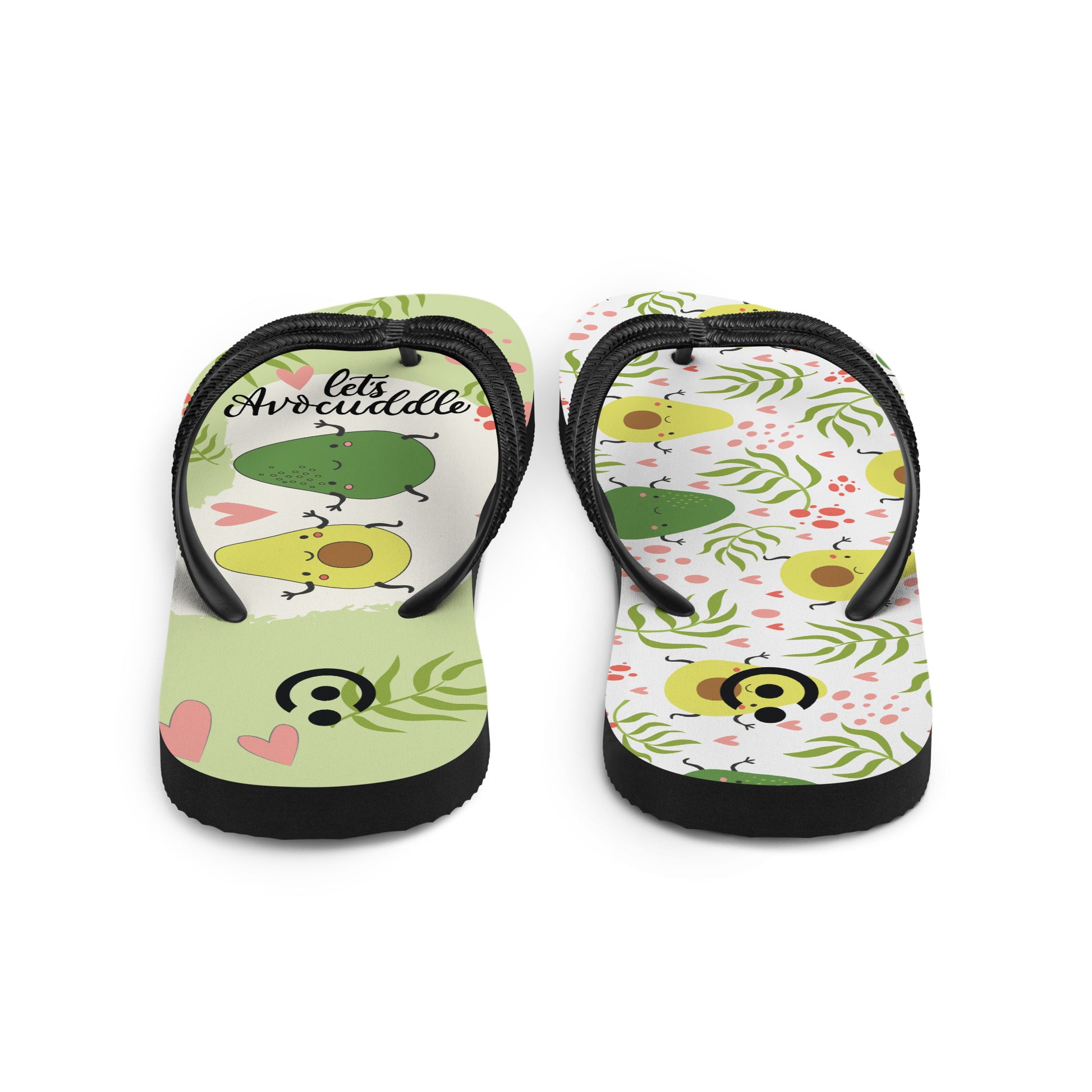 sublimation flip flops white left