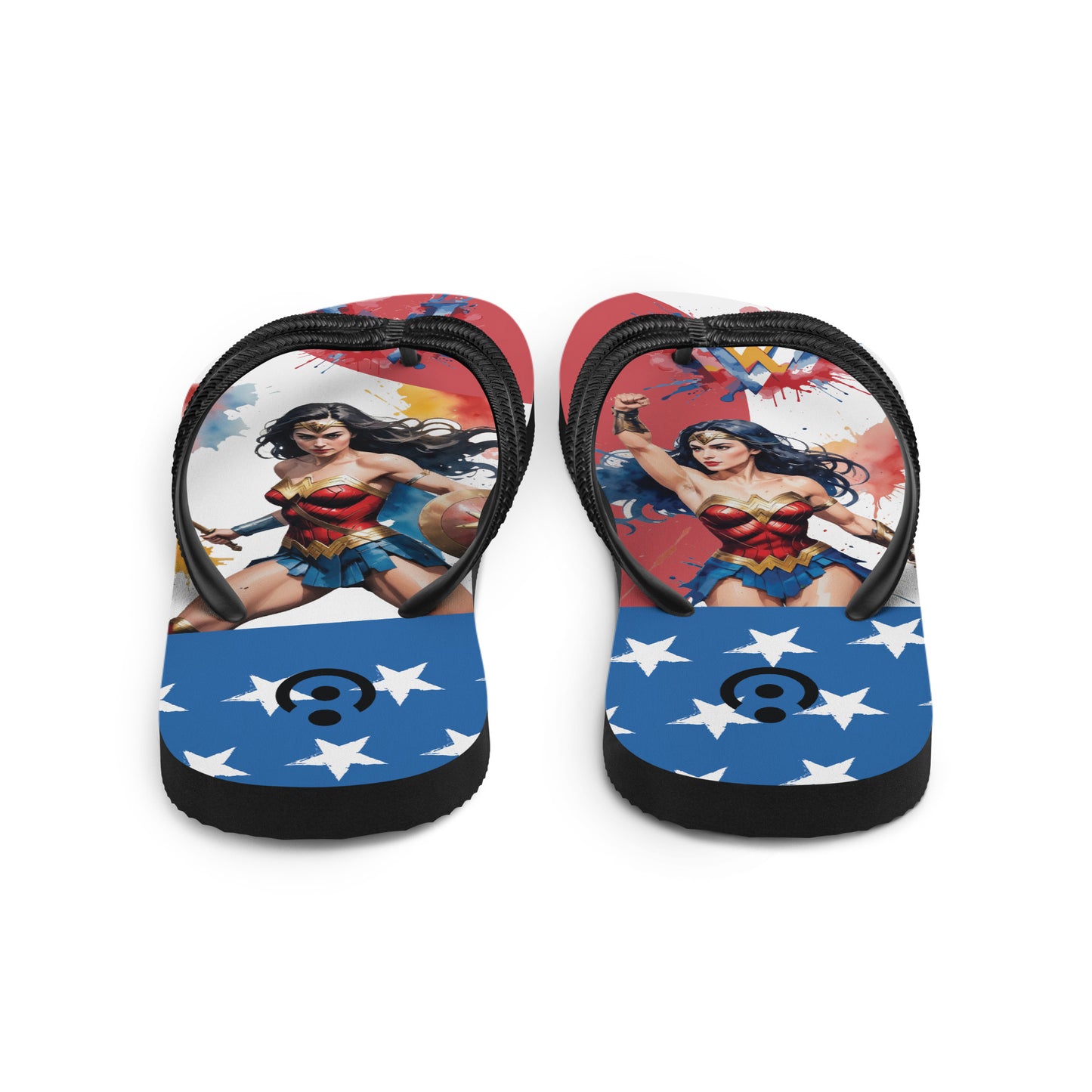 sublimation flip flops white