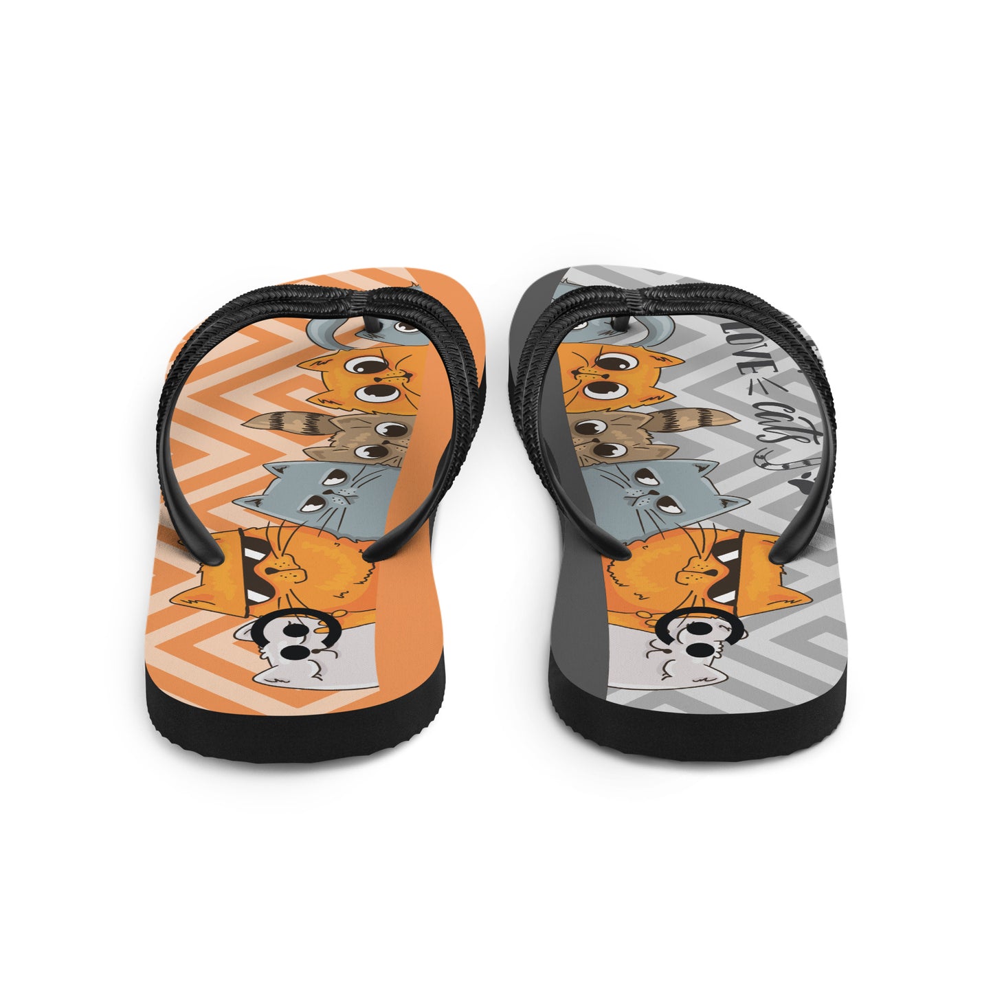 sublimation flip flops white left