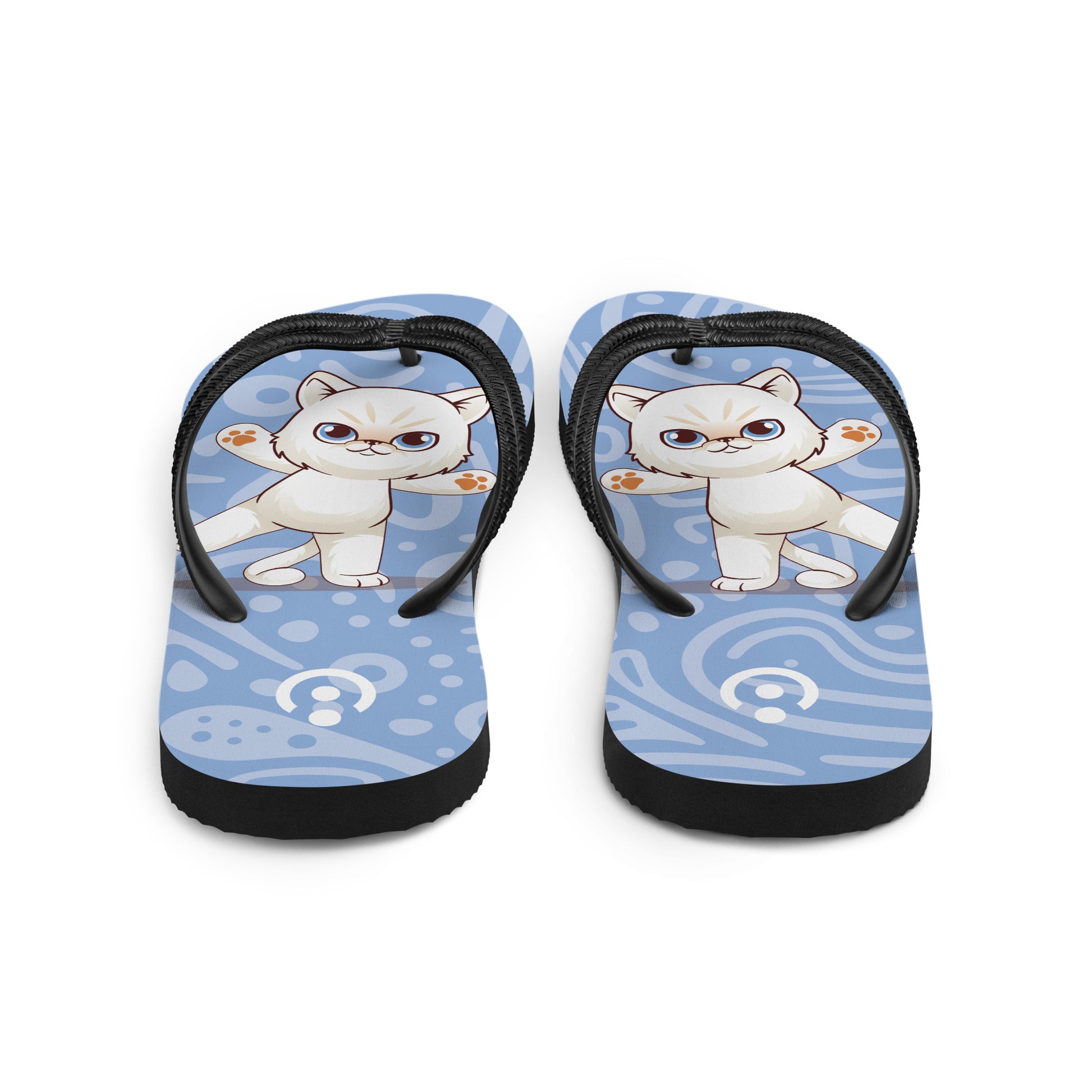 sublimation flip flops white top