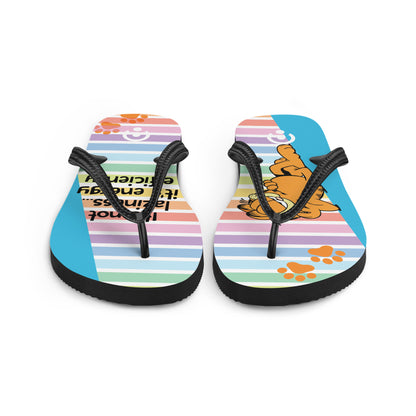 sublimation flip flops white left