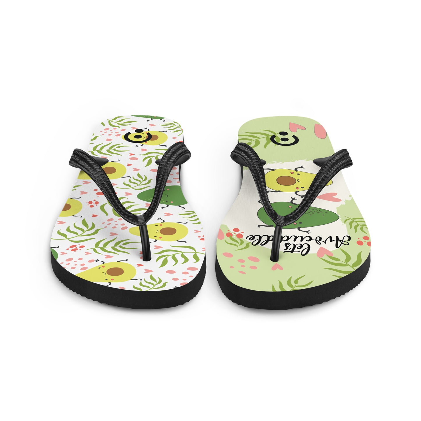 sublimation flip flops white left