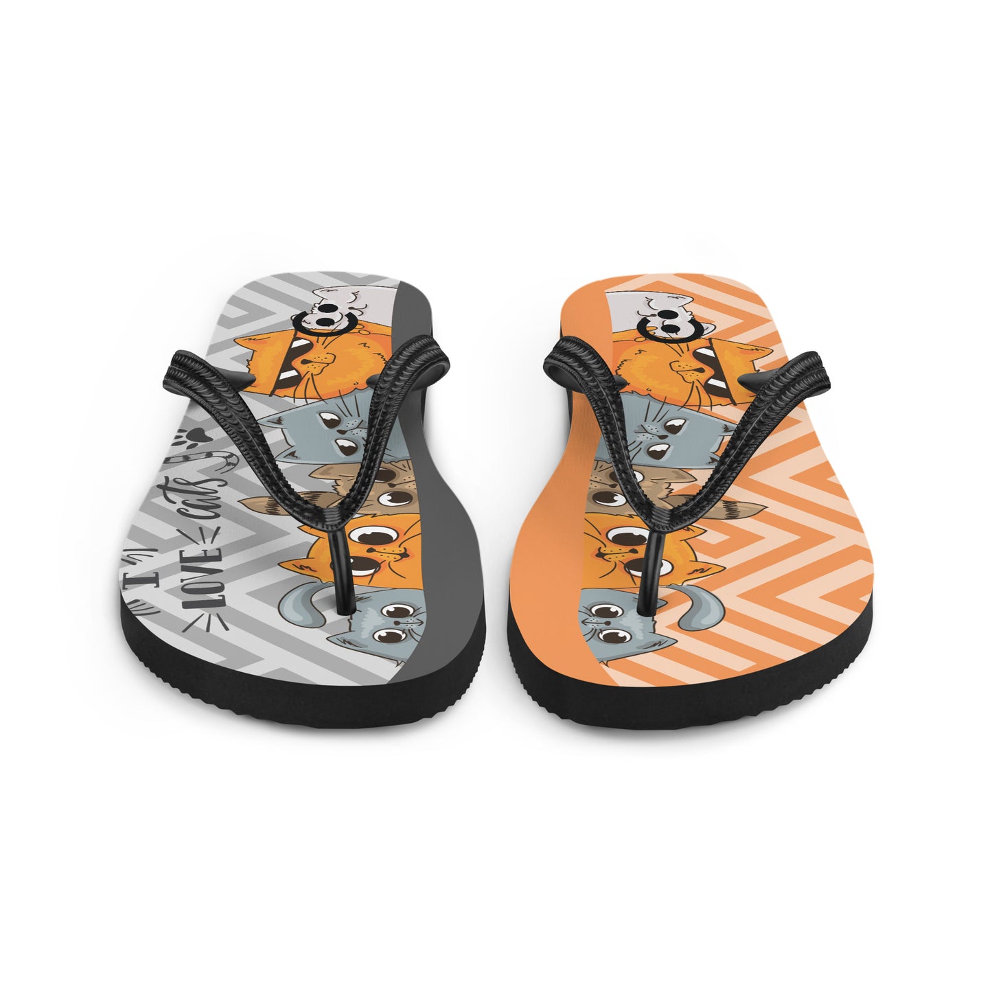 sublimation flip flops white left