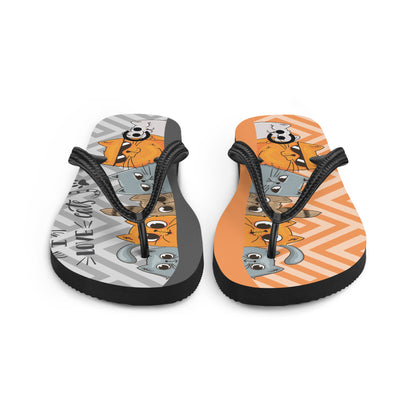 sublimation flip flops white left