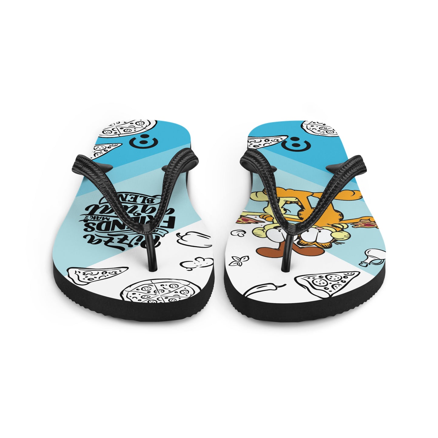 sublimation flip flops white left