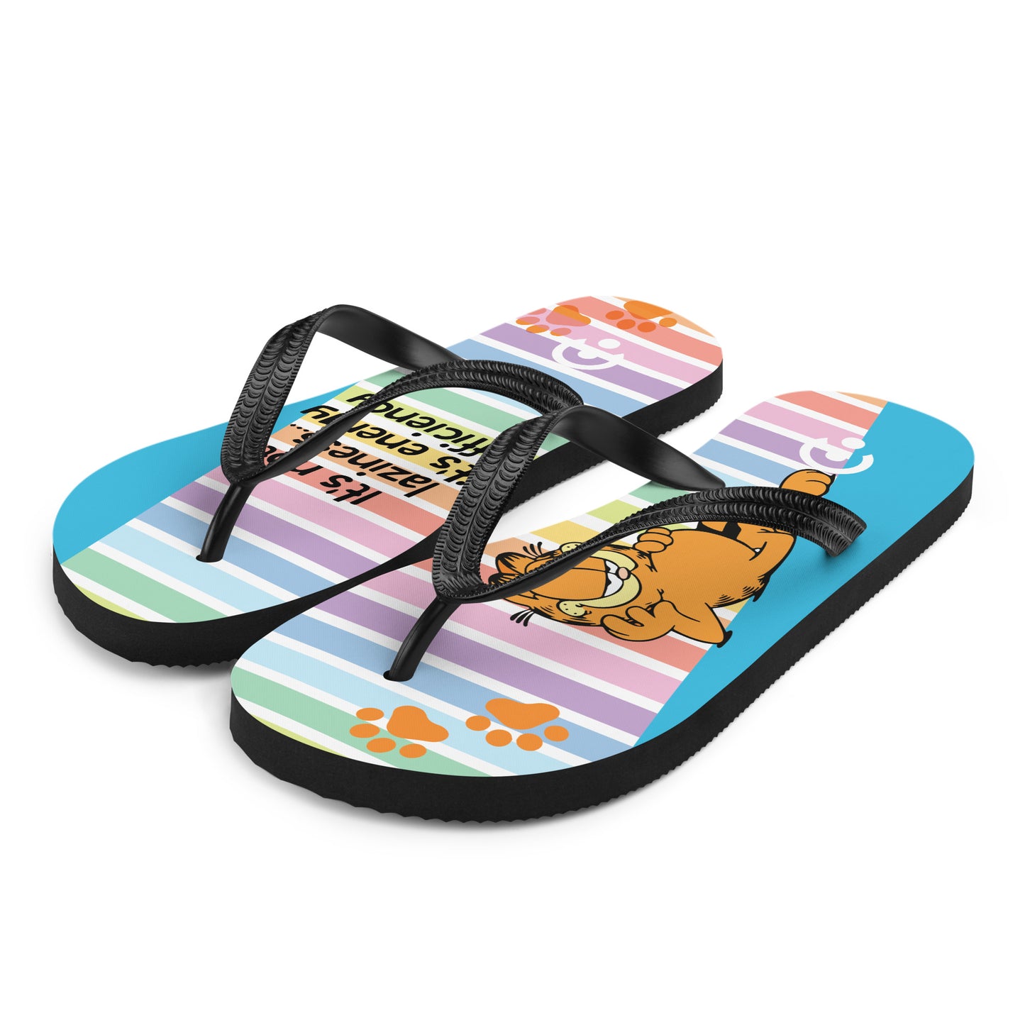 sublimation flip flops white left