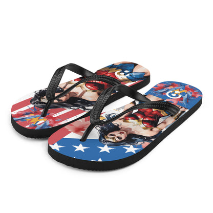 sublimation flip flops white