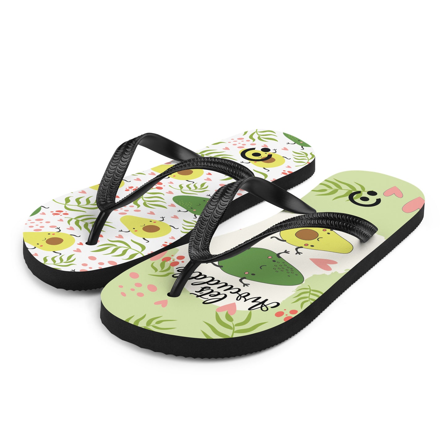 sublimation flip flops white left