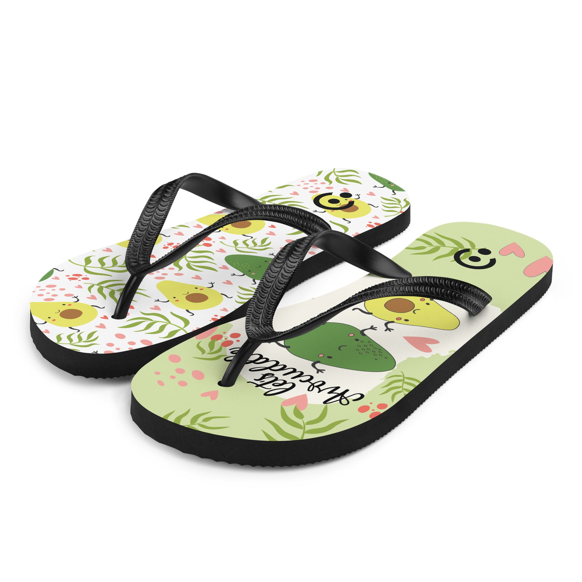 sublimation flip flops white left