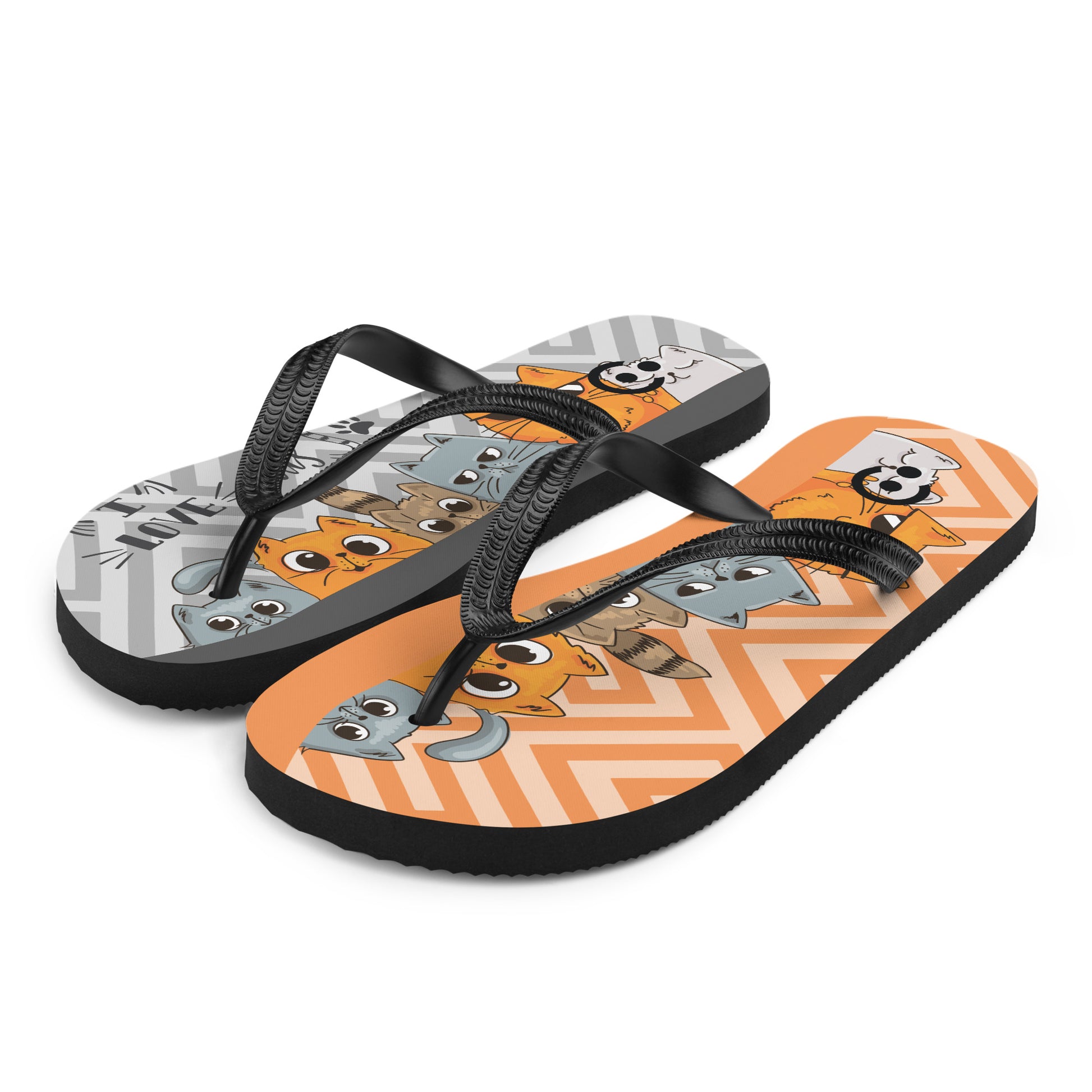 sublimation flip flops white left