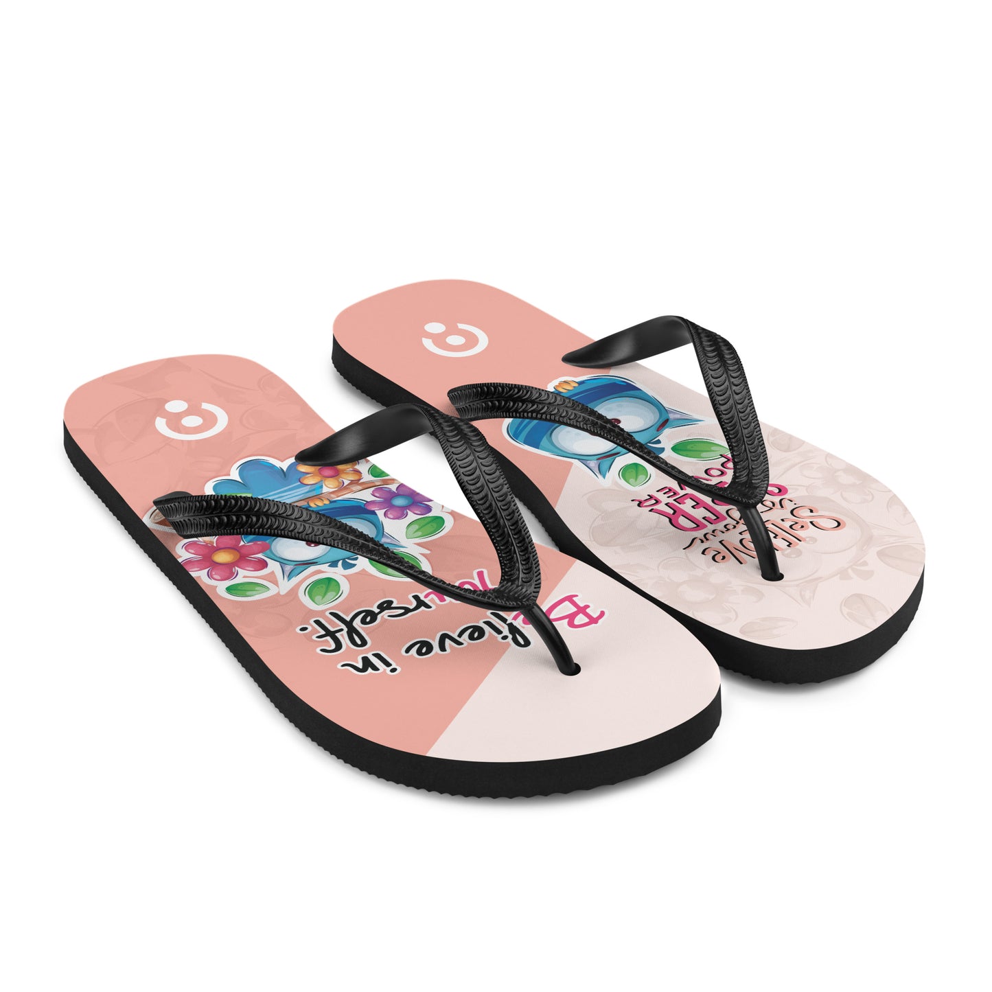 Believe in Yourself Owl Flip-Flops