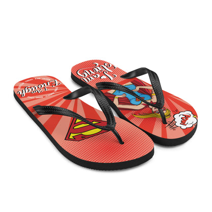 Supergirl Inspired Flip-Flops