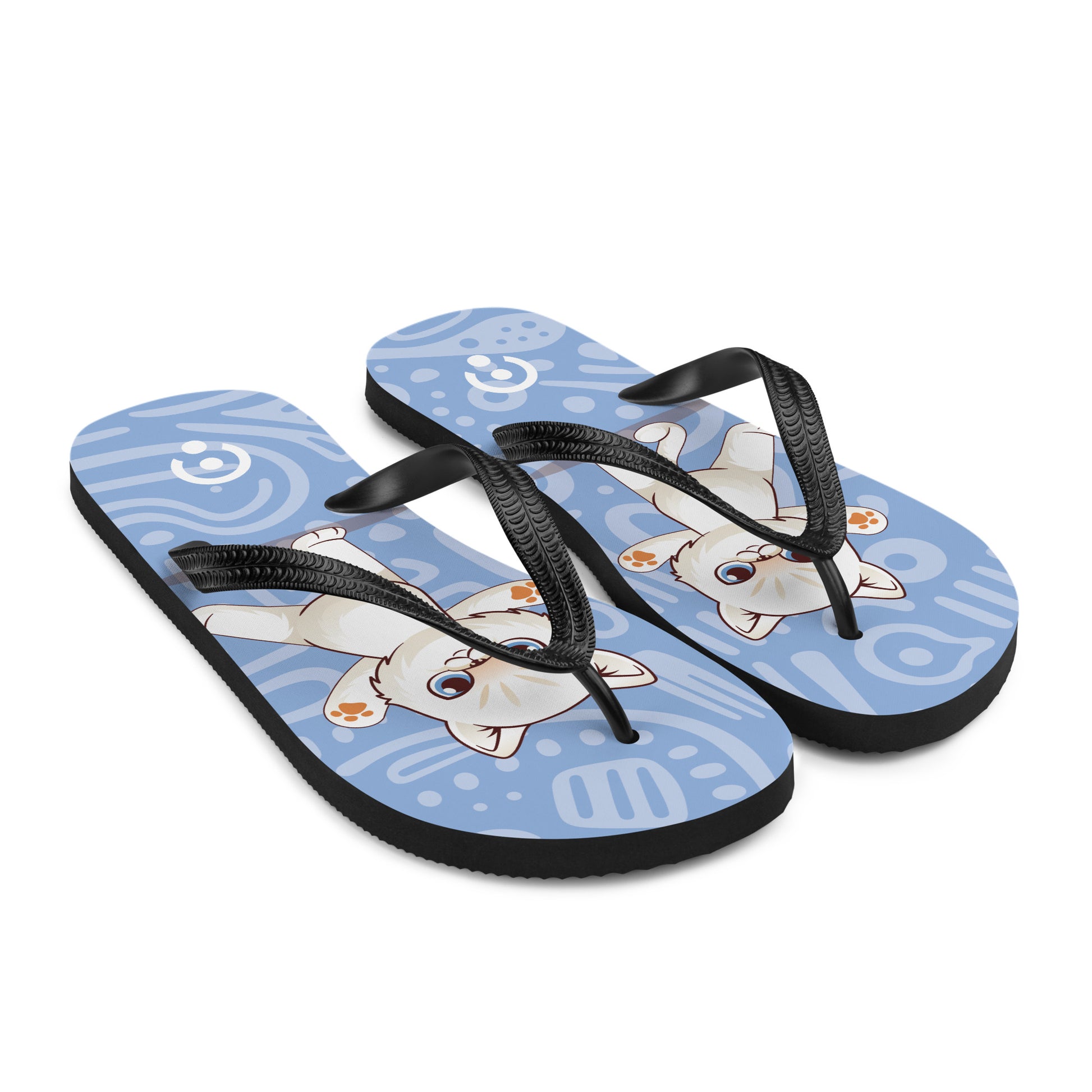 sublimation flip flops white top