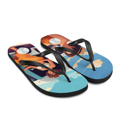 sublimation flip flops white