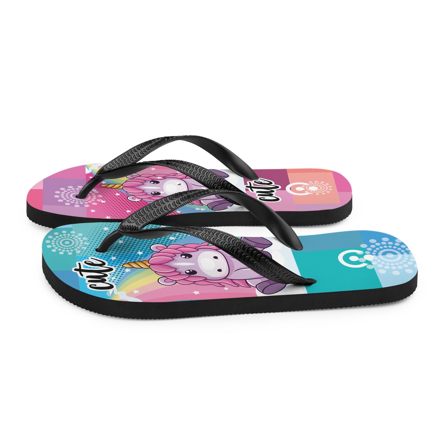 sublimation flip flops white