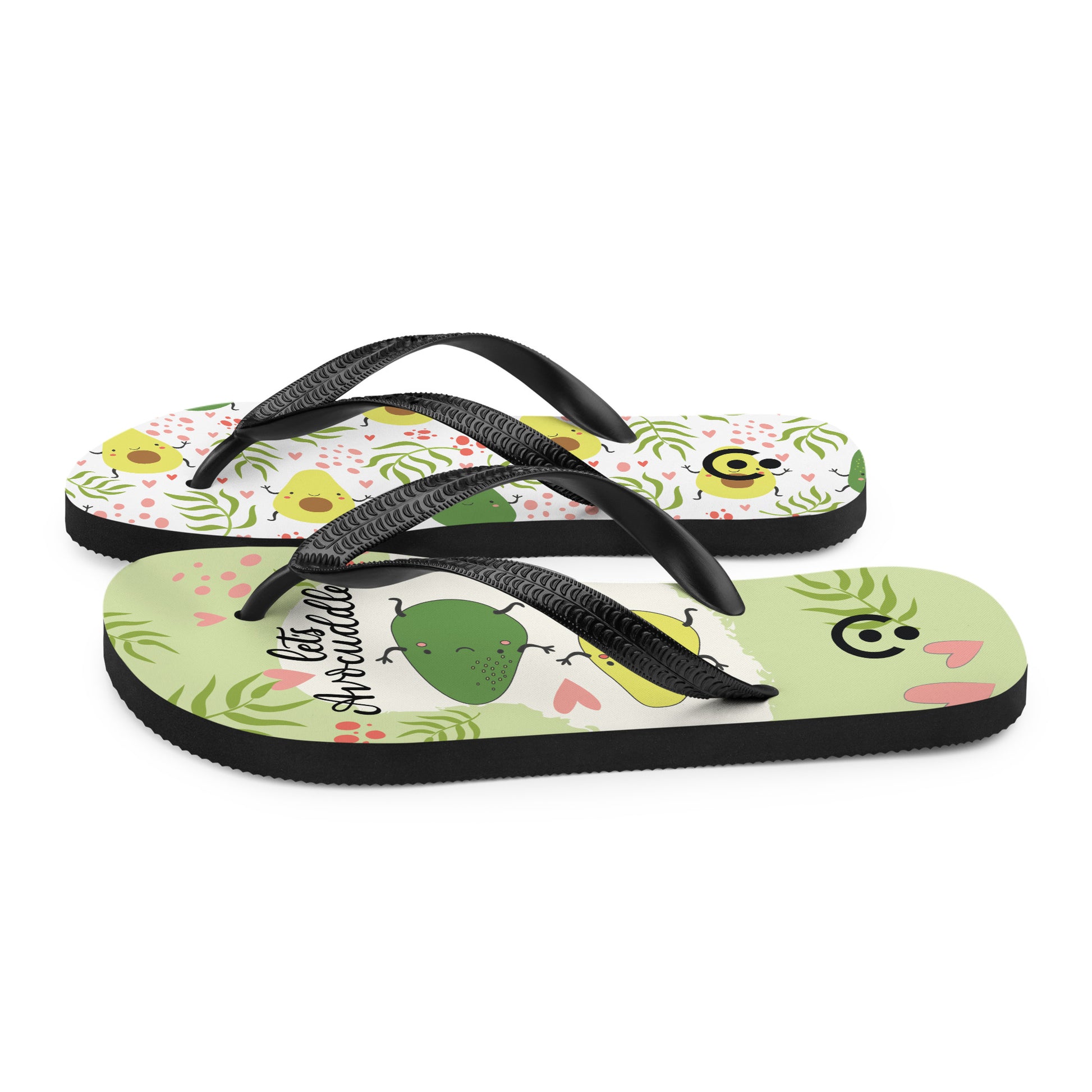 sublimation flip flops white left