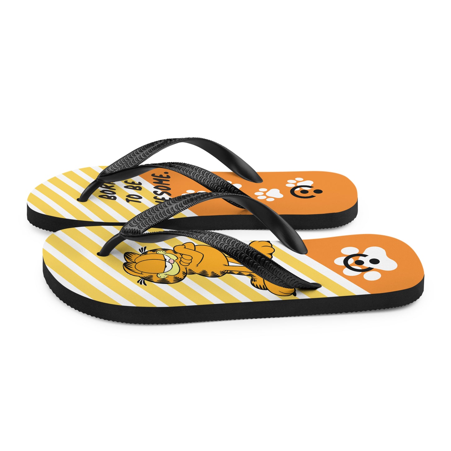 sublimation flip flops white left