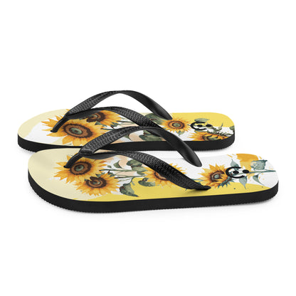 sublimation flip flops white back