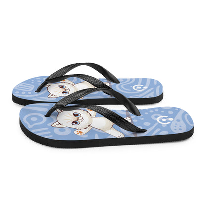 sublimation flip flops white top