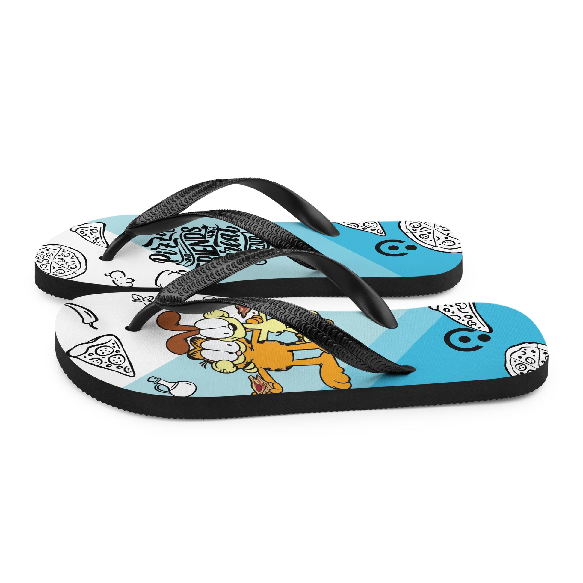 sublimation flip flops white left