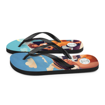 sublimation flip flops white