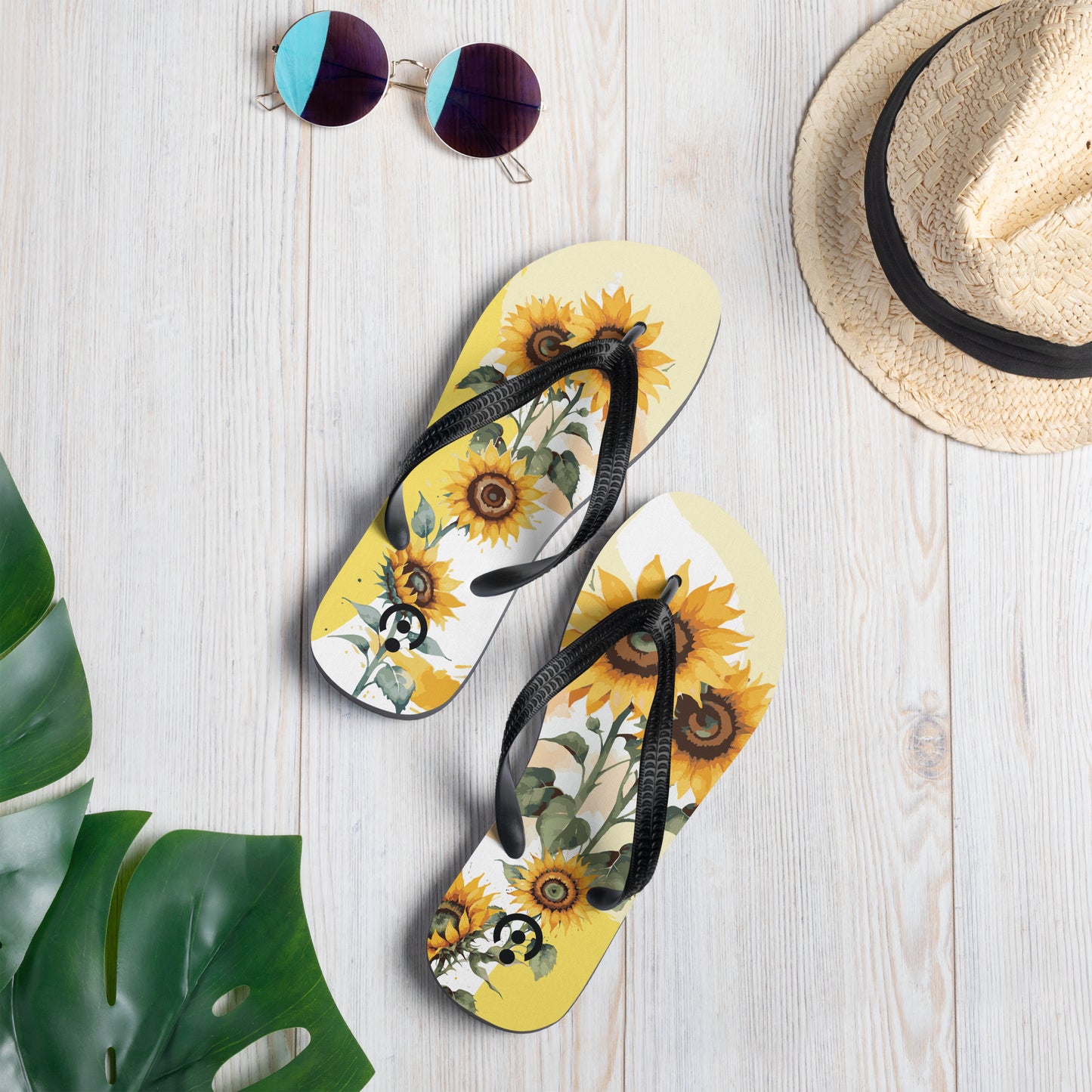 sublimation flip flops white back