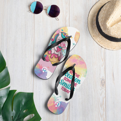 sublimation flip flops white