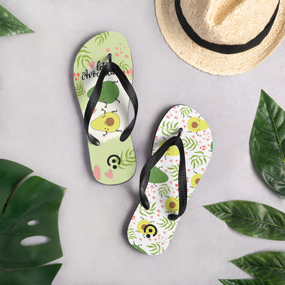 sublimation flip flops white left