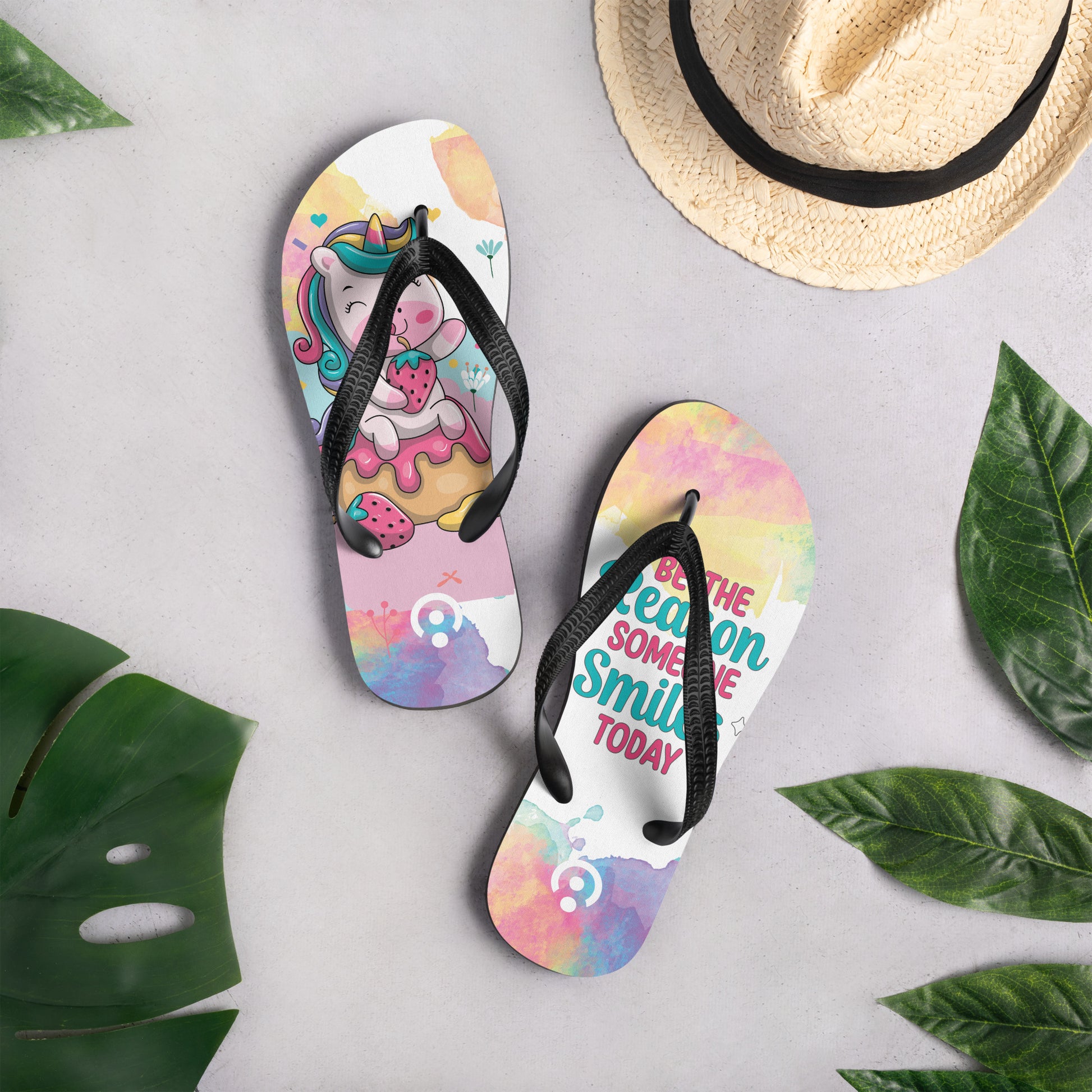 sublimation flip flops white