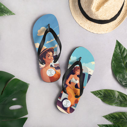 Travel Vibes Flip-Flops