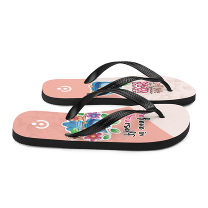 Believe in Yourself Owl Flip-Flops