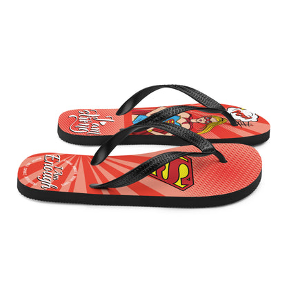 Supergirl Inspired Flip-Flops