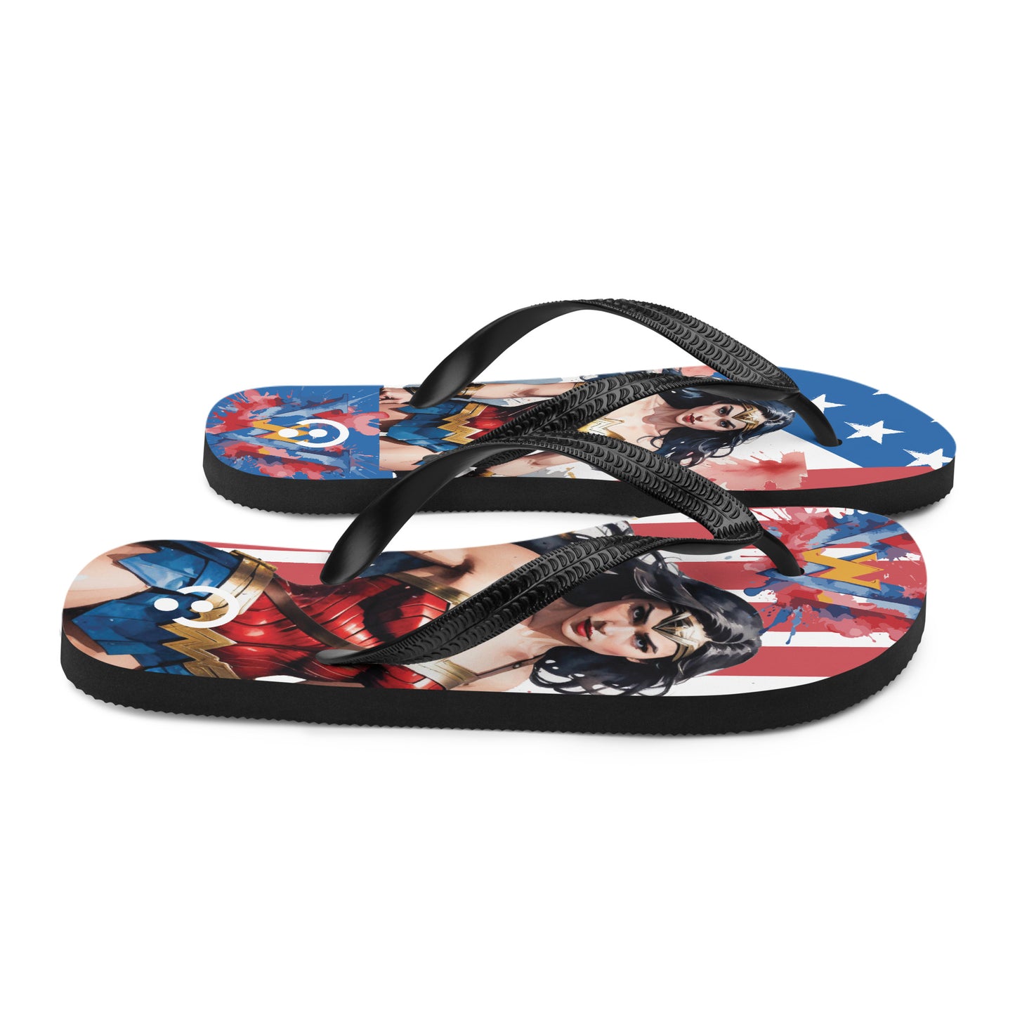 Wonder Woman Stars Flip-Flops