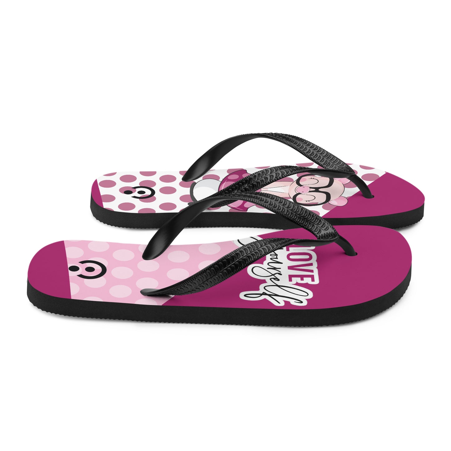 Love Yourself Piggy Flip-Flops