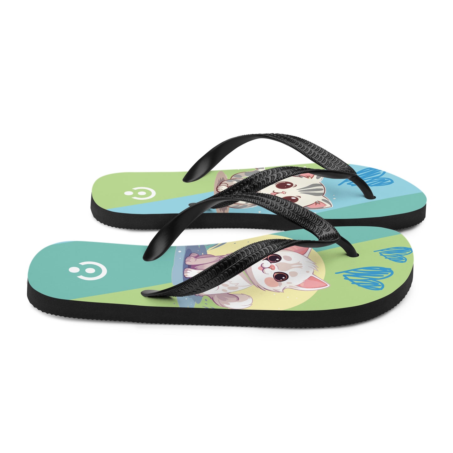 Cute Kitten Pals Flip-Flops