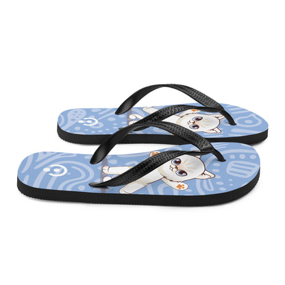 sublimation flip flops white top