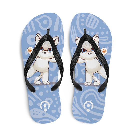 sublimation flip flops white top