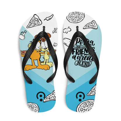 sublimation flip flops white left